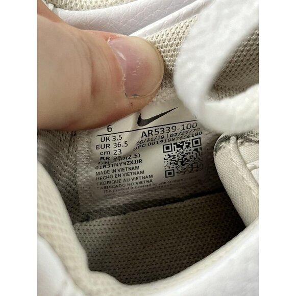 Nike Air Force 1 Sage Low 'Triple White' AR5339-100 Size 6 - Picture 13 of 14